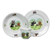 Zestawy naczyń dla dzieci - Thun 3-częściowy zestaw do jadalni dla dzieci Moleand Snail - miniaturka - grafika 1