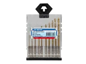 Zestawy narzędziowe - KING TONY Zestaw wierteł w powłoce tytanowej 11101SQ, 1/4", HSS, 1,5 mm-5 mm - miniaturka - grafika 1