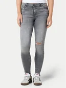 Spodnie damskie - Noisy May Jeansy Kimmy 27030525 Szary Skinny Fit - miniaturka - grafika 1