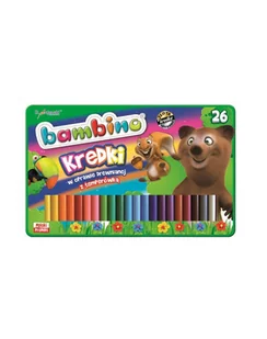 St. Majewski Kredki BAMBINO 26kol.w drewnie+temp - Przybory szkolne - miniaturka - grafika 1