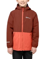Kurtki i płaszcze dla chłopców - Jack Wolfskin SNOWY DAYS JACKET K, Kurtka outdoorowa Uniseks - dzieci, intense rust, 104 - miniaturka - grafika 1