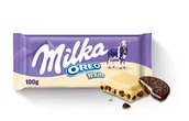 Czekolada - Czekolada MILKA OREO White biała 100g - miniaturka - grafika 1