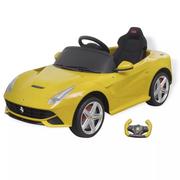 Jeździki dla dzieci - vidaXL Vidaxl Samochód - Jeździk Ferrari F12, Żółty - miniaturka - grafika 1