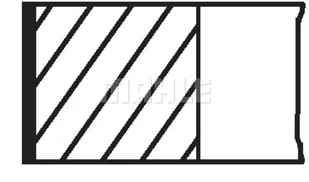 Zestaw pierścieni tłokowych Mahle 039 RS 10104 0N0 - Silnik - akcesoria - miniaturka - grafika 1