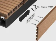 Podesty i deski tarasowe - Klips ślizgowy Omega do montażu listew maskujących Timberness - miniaturka - grafika 1