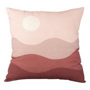 Poduszki dekoracyjne - Różowo-czerwona bawełniana poduszka PT LIVING Pink Sunset, 45x45 cm - miniaturka - grafika 1