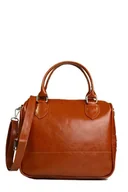 Torebki damskie - Brązowy skórzany kuferek SHE - miniaturka - grafika 1