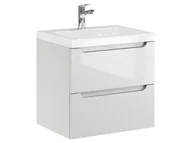 Szafki łazienkowe - Szafka Wisząca Z Umywalką ETH 50 cm - Kaszmir Wysoki Połysk - miniaturka - grafika 1