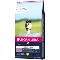 Sucha karma dla psów - Eukanuba Grain Free, różne rodzaje - Grain Free Puppy Large Breed, kurczak, 12 kg - miniaturka - grafika 1