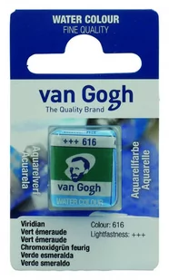 Talens Van Gogh Aquarel Farba kostki 616 Viridian - Farby i media malarskie - miniaturka - grafika 1