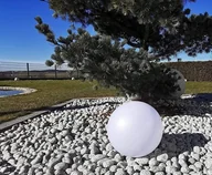 Lampy ogrodowe - Ballo lampa solarna ogrodowa D25/H60 LED biała - miniaturka - grafika 1