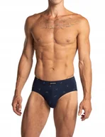 Majtki męskie - LAMA Slipy Męskie Bawełniane kolor CZARNY-GRANAT r. M, 2 szt. - miniaturka - grafika 1