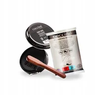 Środki do obuwia i ubrań - Czarna Pasta do Butów Shoe Wax ze Szczotką i Chusteczki Coccine Zestaw 3w1 - miniaturka - grafika 1