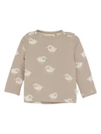 Kaftaniki dla niemowląt - Noppies Koszulka w kolorze jasnobrązowo-szarym - miniaturka - grafika 1