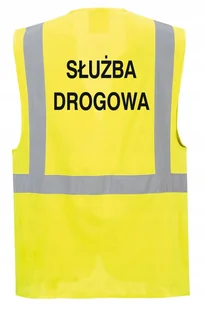 Kamizelka odblaskowa SŁUŻBA DROGOWA - kieszenie, nadruk, rozmiar XXL - Odzież robocza Kamizelka odblaskowa SŁUŻBA DROGOWA - kieszenie, nadruk, rozmiar XXL - Odzież robocza - miniaturka - grafika 1