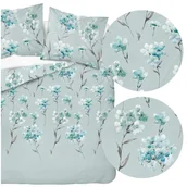 Pościel - Pościel 220 x 200 3cz Flanela Bawełna Laura 4953B - miniaturka - grafika 1