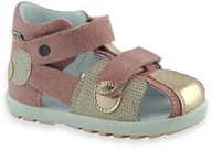 Buty dla dziewczynek - Sandały na lato dla dziewczynki BARTEK 71179-008 Róż - miniaturka - grafika 1