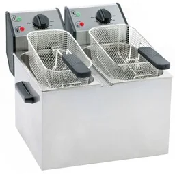 Roller Grill Frytownica nastawna 2-komorowa 2x5 L - Frytownice gastronomiczne - miniaturka - grafika 1