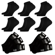 Skarpetki męskie - 6X SOKKO STOPKI MĘSKIE NISKIE BAWEŁNIANE CZARNE - SM6-S10-CZA-45-47 - miniaturka - grafika 1