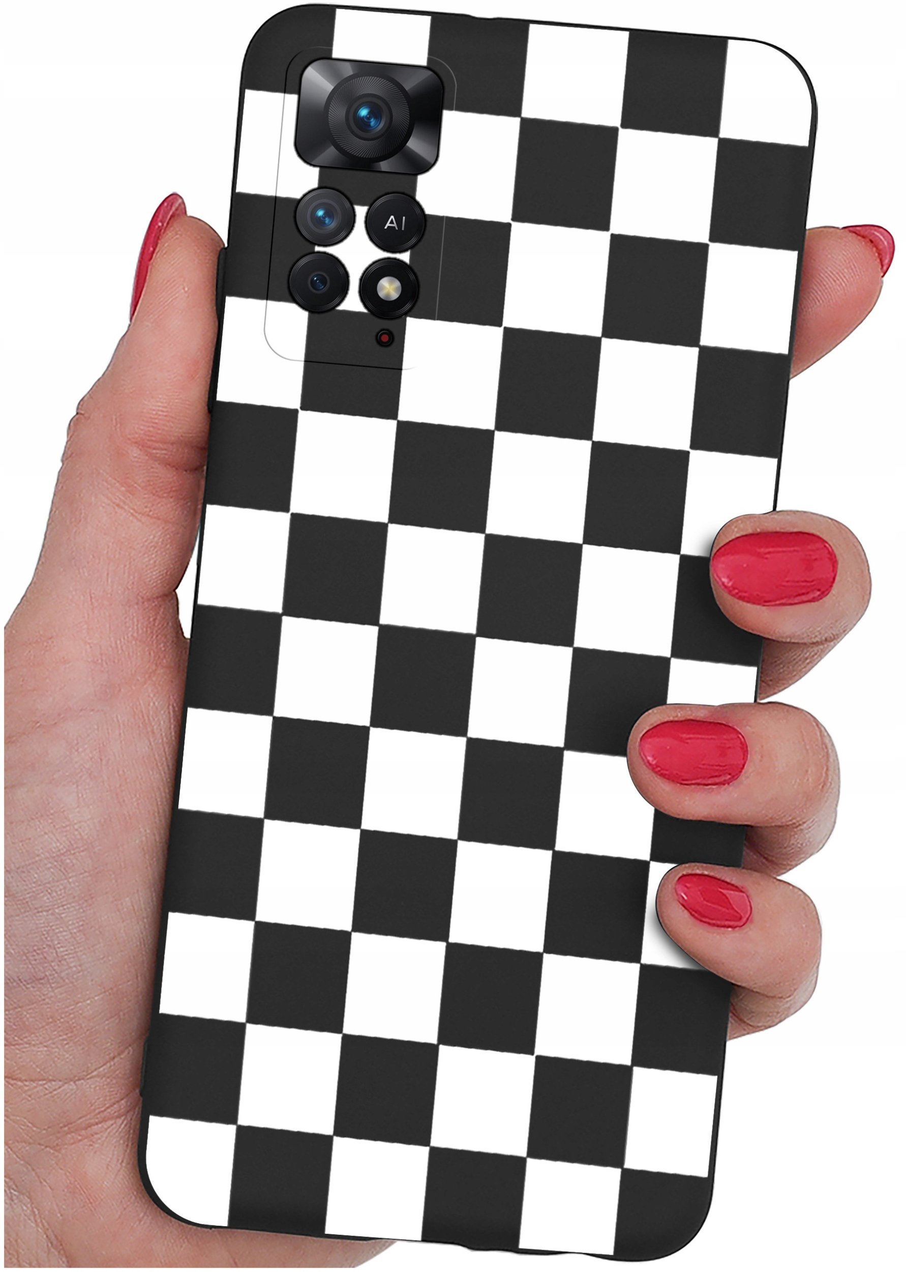 ETUI do Xiaomi Redmi Note 11 Pro WZORY SILIKONOWE MATT CASE + SZKŁO 9H