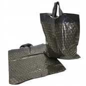 Akcesoria do pakowania - REKLAMÓWKI FOLIOWE TORBY LDPE Z UCHEM 40×45 cm BARDZO GRUBE MOCNE 50 SZTUK - miniaturka - grafika 1