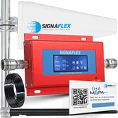 Wzmacniacze antenowe - Wzmacniacz sygnału telefonu GSM Signaflex RED GSM902AA zestaw z antenami - miniaturka - grafika 1