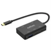 Huby USB - Koncentrator ROLINE USB 3.2 Gen 2, 4 porty 2x A + 2x C, PD 100 W 14.02.5060 - miniaturka - grafika 1