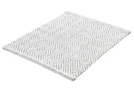 Dywaniki łazienkowe - Kleine Wolke Switch Dwustronny dywanik łazienkowy ręcznie tkany 50x60 cm Macadamia beż biały - miniaturka - grafika 1