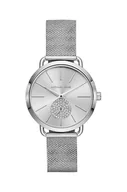 Zegarki damskie - Michael Kors zegarek damski kolor srebrny - miniaturka - grafika 1