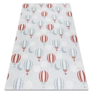 Dywany - Dywan do prania BAMBINO 1349 Balony, chmurki dla dzieci, antypoślizgowy - szary 120x170 cm - miniaturka - grafika 1