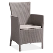 Fotele i krzesła ogrodowe - ALLIBERT Fotel ogrodowy Iowa Cappuccino piaskowy 17197853 / 215519 - miniaturka - grafika 1