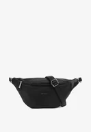 Nerki - Czarna Nerka na Regulowanym Pasku ze Srebrnym Wykończeniem Turielle - miniaturka - grafika 1