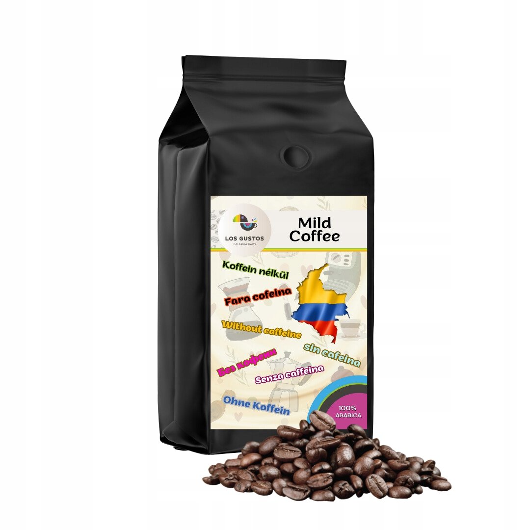 Kawa ziarnista 1000g MILD Coffee Bezkofeinowa -los Gustos