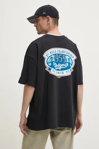 New Era t-shirt bawełniany LOS ANGELES DODGERS męski kolor granatowy z aplikacją 60564869 - Koszulki męskie - miniaturka - grafika 1