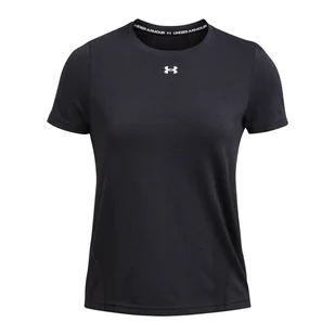 Damska Koszulka z krótkim rękawem UNDER ARMOUR VANISH SEAMLESS LOOSE SS 1384406-001 – Czarny - Koszulki i topy damskie - miniaturka - grafika 1
