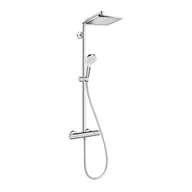Zestawy prysznicowe - HANSGROHE Zestaw prysznicowy Crometta E z termostatem chrom 27271000 - miniaturka - grafika 1