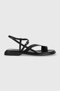 Sandały damskie - Vagabond sandały skórzane Izzy damskie kolor czarny 5513.001.20 - grafika 1