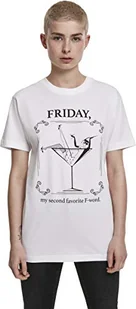 Mister Tee T-shirt damski F-word biały biały XS MT1033 - Koszulki i topy damskie - miniaturka - grafika 1