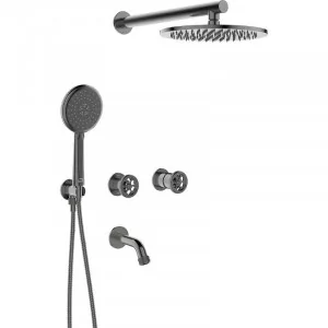 LAVEO BAU 911P Bateria wannowo-natryskowa podtynkowa z zestawemJednouchwytowa - Baterie podtynkowe - miniaturka - grafika 1