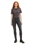 Spodenki damskie - Tom Tailor Dżinsy - Skinny fit - w kolorze szarym - miniaturka - grafika 1