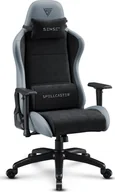 Fotele gamingowe - Fotel SENSE7 Spellcaster FUKU XL PU czarno-szary - miniaturka - grafika 1