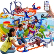 Zabawki konstrukcyjne - Hot Wheels Tor Wyścigowy Spider-Man + Spider-Gwen Emocjonujące Wyścigi Z Pętlą I Pazurami Doc Ock Prezent Dla Dziecka 4+ Ebook-2 - miniaturka - grafika 1
