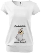 Gadżety dla niej i dla niego - Koszulka ciążowa Pogłaskaj tato bo będę beczeć - miniaturka - grafika 1