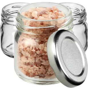 Słoiki Halli 40ml 20szt. 43mm + wieczka srebrne - Pojemniki kuchenne - miniaturka - grafika 1