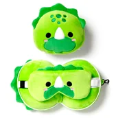 Akcesoria do bielizny - Relaxeazzz Dinozaur Pluszowy Zestaw: Podszuka + Opaska Na Oczy - miniaturka - grafika 1