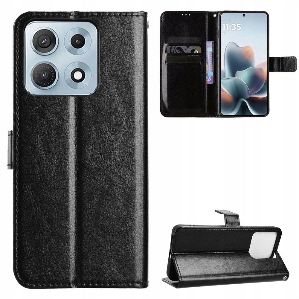 Etui Z Klapką Do Motorola Edge 70 Max Futerał Skóra Eko Pokrowiec Portfel