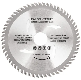 Tarcza widiowa do drewna 125x22,2x60T 60 zębów FALON-TECH - Tarcze do pił - miniaturka - grafika 2