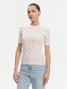 Guess Sweter W5GR20 Z3D60 Różowy Regular Fit - Swetry damskie - miniaturka - grafika 1