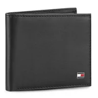 Portfele - Duży Portfel Męski Tommy Hilfiger Eton Mini Cc Wallet AM0AM00655/83365 Czarny - miniaturka - grafika 1