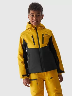 Kurtka narciarska dziecięca 4F M300 yellow 140 - Kurtki narciarskie - miniaturka - grafika 1